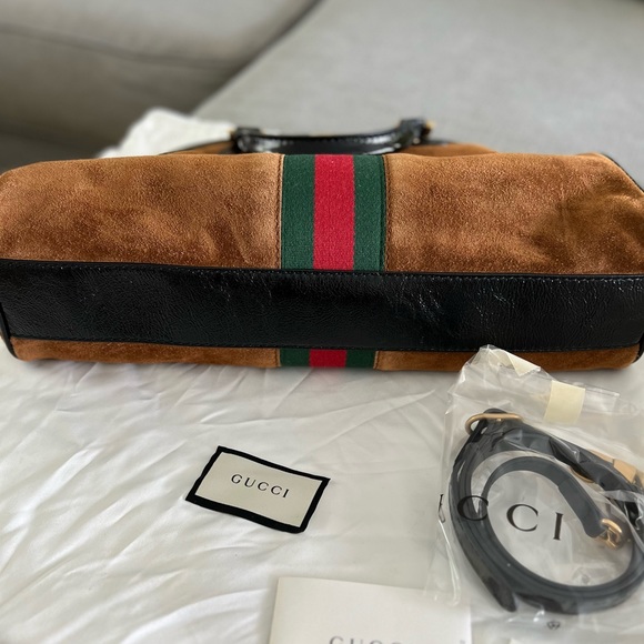 Gucci Re(Belle) Suede Top Handle Bag - Picture 6 of 7